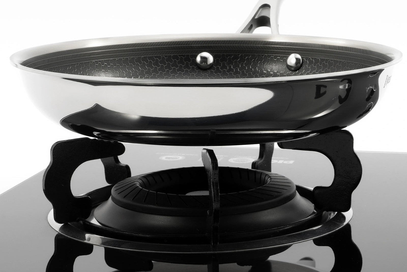 iDeluxeCookware proper use guide cooking with hybrid stainless steel pan